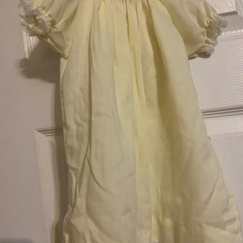 Vintage Embroidered Dress - Size 0/3 Months